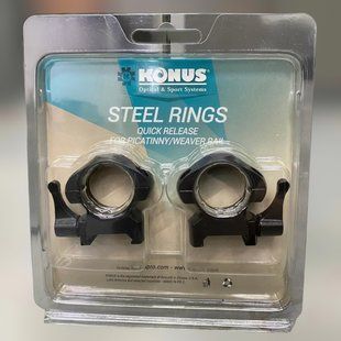 Кріплення для прицілу KONUS STEEL-QR &ndash; швидкознімні кільця 25.4 мм, високі, на планку Пікатінні/Вівера 241736 фото