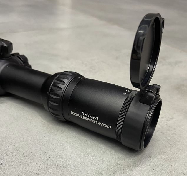 Оптичний приціл KONUS KONUSPRO M-30 1-6x24 Circle Dot IR, кришки та батарейка в комплекті (7182) 241792 фото