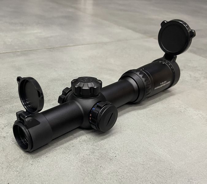 Оптичний приціл KONUS KONUSPRO M-30 1-6x24 Circle Dot IR, кришки та батарейка в комплекті (7182) 241792 фото