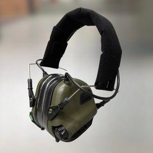 Навушники тактичні Earmor M31, активні, NRR 22, колір &ndash; Олива, активні навушники військові (M31-OD) 243811 фото