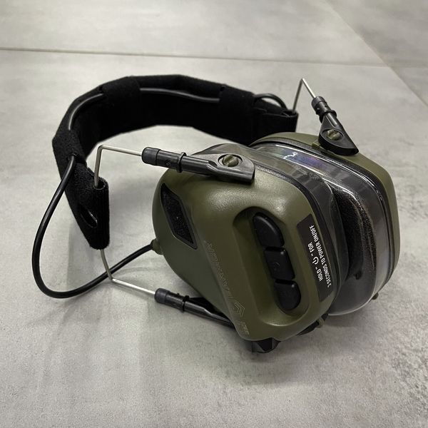 Навушники тактичні Earmor M31, активні, NRR 22, колір &ndash; Олива, активні навушники військові (M31-OD) 243811 фото