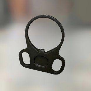 База под антабку Ergo Double Loop, на трубу AR15, кольцо с двумя петлями, цвет Черный 242656 фото