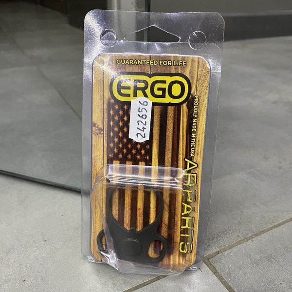 База под антабку Ergo Double Loop, на трубу AR15, кольцо с двумя петлями, цвет Черный 242656 фото