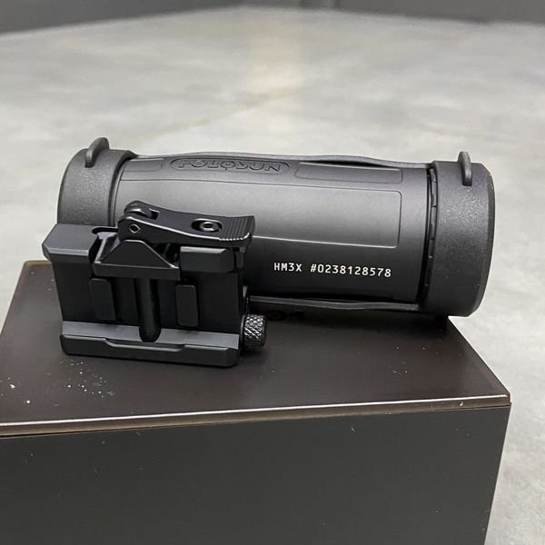 Магніфер Holosun HM3X 3x, 28 мм, відкидний механізм і швидкознімне кріплення на Вівер/Пікатінні 243316 фото