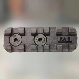 Планка Picatinny для кріплення на M-LOK, FAB Defense MA2 Picatinny, 5 слотів, полімерна, колір Чорний 243340 фото
