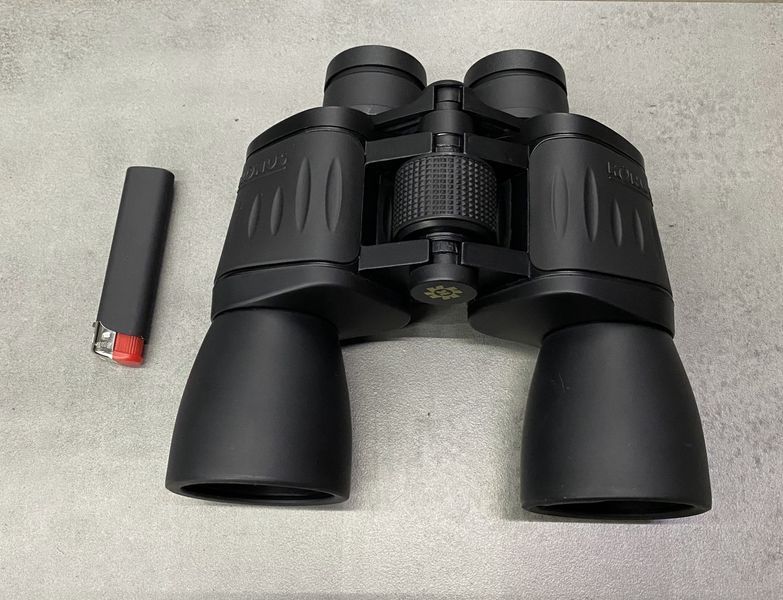 Бінокль KONUS KONUSVUE 10x50 W.A., широкий кут огляду, чохол, ремінь, захисні кришки 241732 фото