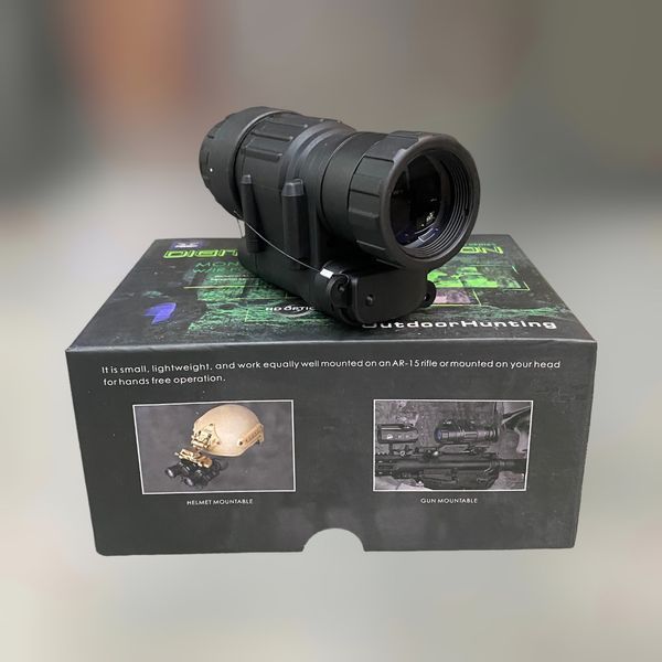 ПНБ, Монокуляр нічного бачення Spina optics PVS-14, 3х28, цифровий, 200 м, 850 нм, кріплення на шолом + на Пікатінні 244394 фото
