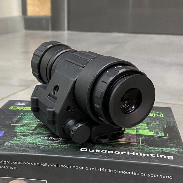 ПНБ, Монокуляр нічного бачення Spina optics PVS-14, 3х28, цифровий, 200 м, 850 нм, кріплення на шолом + на Пікатінні 244394 фото
