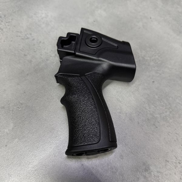Рукоятка пістолетна для Saiga 12, DLG Tactical (DLG-089 black), колір Чорний, з відсіком і гніздами для ременя 245546 фото